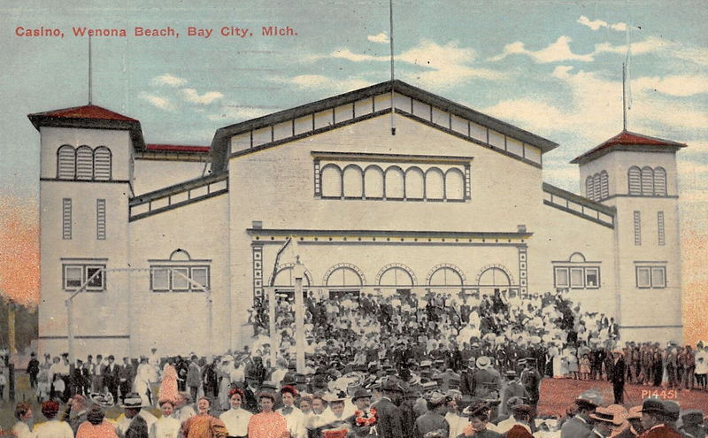 Wenona Park Dance Pavillion - Vintage Postcard